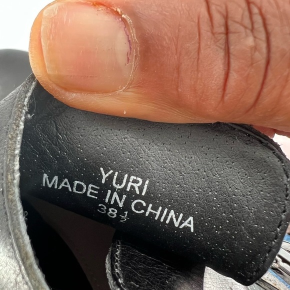 French Connection Yuri black leather boots shoes size 38.5/7.5 NWOT - Picture 15 of 15